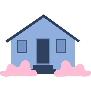 Home building vector property icon house cottage 库存插图