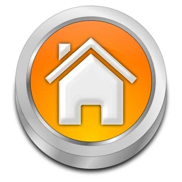 Home Button - 3D illustration Stock Illustration