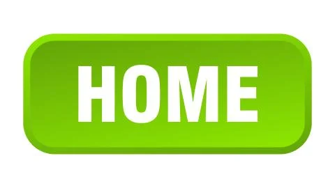 Home button. home square 3d push button Stock Illustration