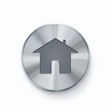 Home button, icon isolated on white background Stock Illustration
