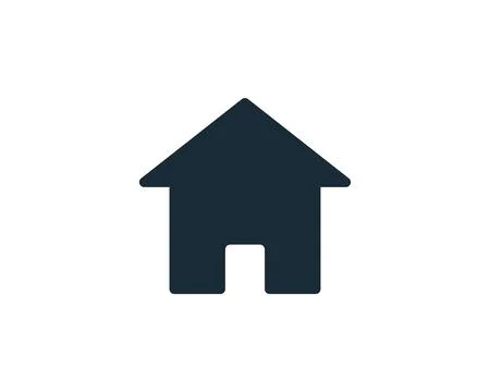 Home Button Icon Vector Logo Template Illustration Design Stock Illustration
