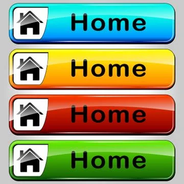 Home buttons Stock Illustration