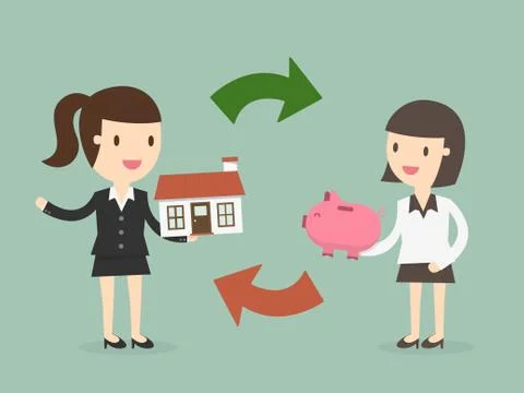 Home buying Stock Illustration