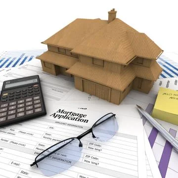 Home buying process Stock Illustration