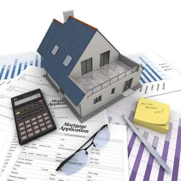 Home buying process Stock Illustration