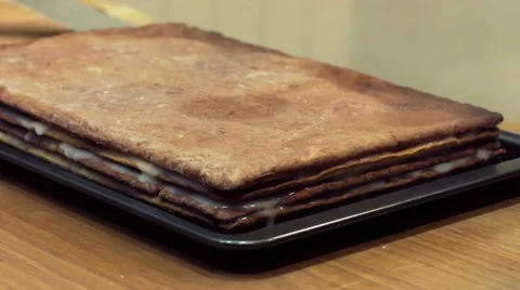 Home cake Video stock 68204345