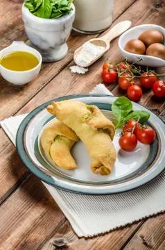 Home calzone rolls 스톡 사진