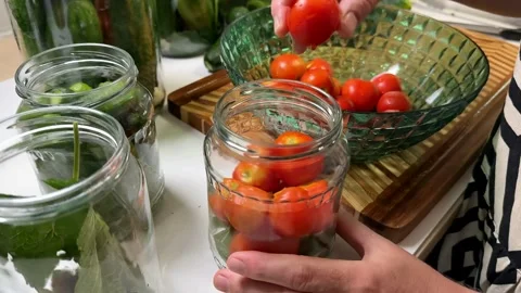 Home Canning Process Stock Footage 313363654