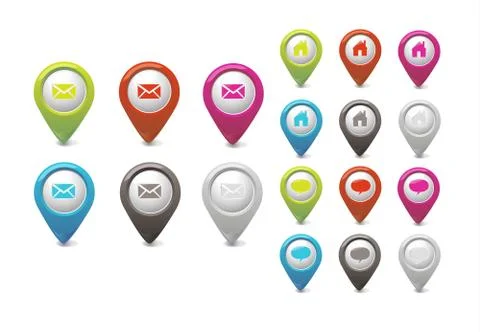Home chat email Stock Illustration