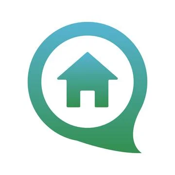 Home chat logo element design template icon Stock Illustration
