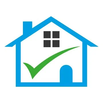 Home check logo vector Home Solution Logo Concept for Company and Branding vecto Stockillustratie