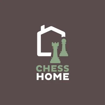 Home Chess Logo Stock Illustration