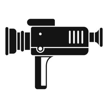 Home cinema projector icon, simple style Stock Illustration