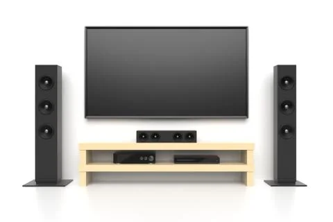 Home cinema set Illustrazione stock