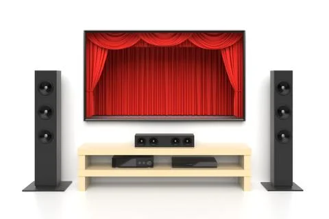 Home cinema set Stock Illustration