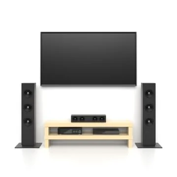 Home cinema set Stock Illustration