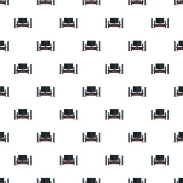 Home cinema system flat design seamless pattern 스톡 일러스트