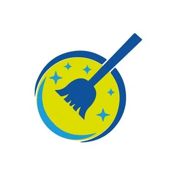 Home Cleaning logo vector  Illustrazione stock