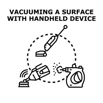 Home cleaning tools for everyday device maintenance Illustrazione stock