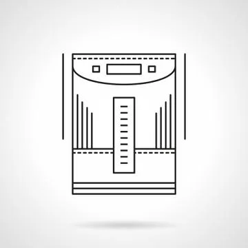 Home climate devices flat line vector icon Illustrazione stock