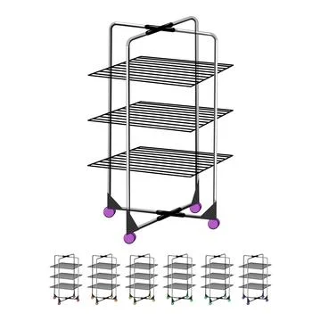 Home clothes drying rack cartoon vector graphic Stock Illustration