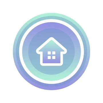 Home coin gradient logo design template icon Stock Illustration