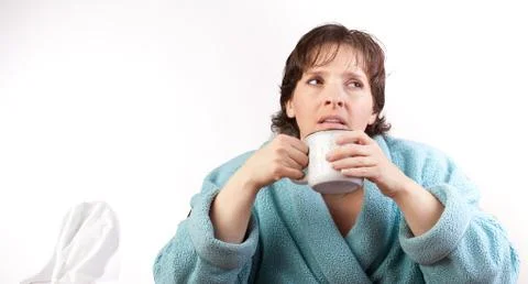 Home with a cold Stock Photos