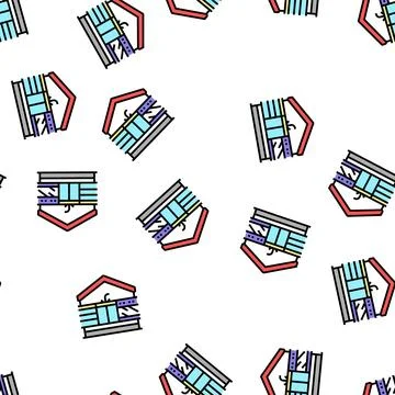 Home comforts vector seamless pattern Illustrazione stock