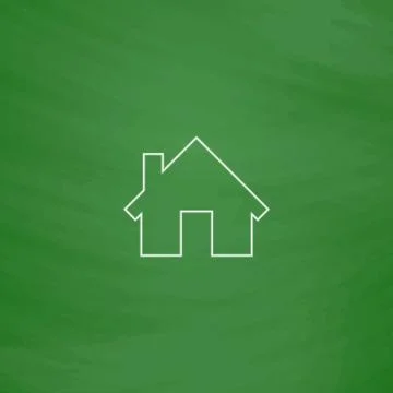 Home computer symbol Stock Illustration