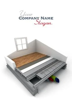 Home construction details Illustrazione stock