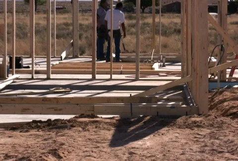 Home Construction Stock Footage 71570