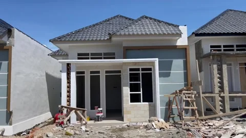 Home construction Stock Footage 242671148