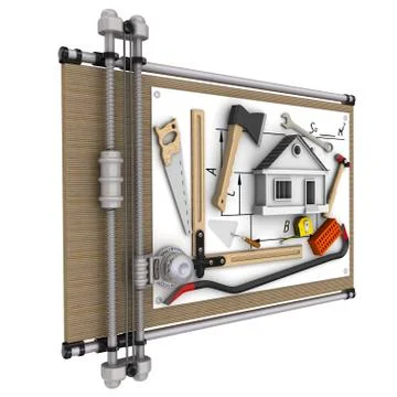 Home construction 스톡 일러스트