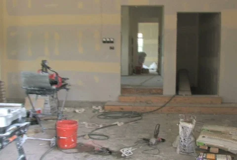 Home Construction Interior  Stock Footage 494210