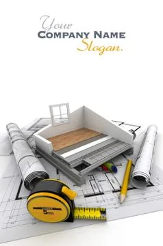 Home construction technical Stock Illustration