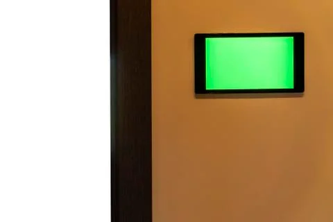 Home control with a smart device Stock Photos