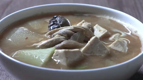 Home-cooked soybean paste soup. Stock Footage 294165909