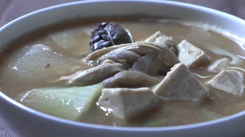 Home-cooked soybean paste soup. Stock Footage 294165930