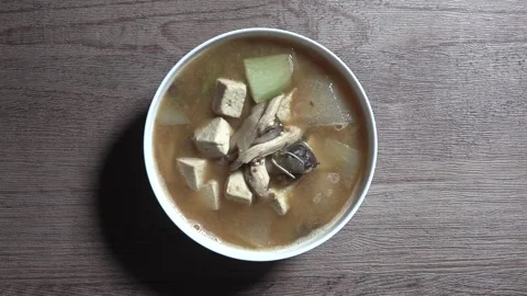 Home-cooked soybean paste soup. Stock Footage 294166746