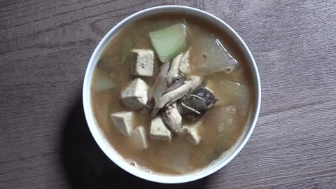 Home-cooked soybean paste soup. Stock Footage 294166865