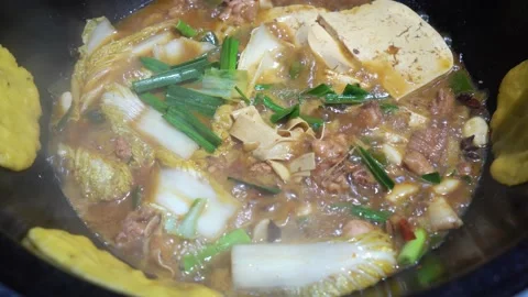 Home-cooked tofu Stock Footage 194612357