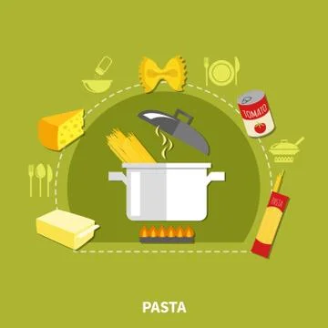 Home Cooking Concept Stock Illustration