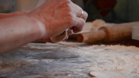 Home cooking, dumplings Stock Footage 84844330