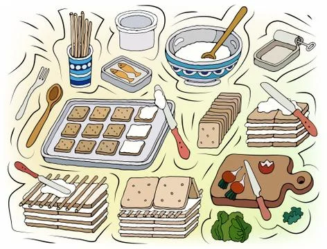 Home Cooking vector illustration 스톡 일러스트