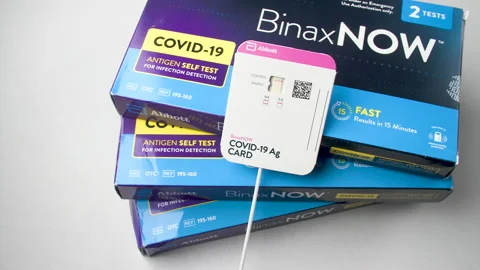 At home covid test kit Stock Footage 168326704