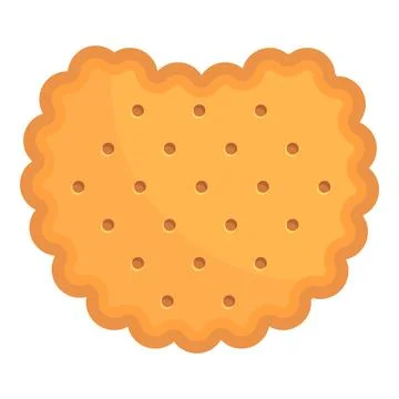 Home cracker icon cartoon vector. Cookie food Illustrazione stock