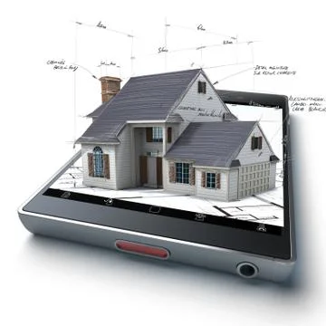 Home creation app Stock Illustration