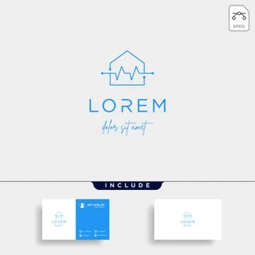 Home cross logo design vector isolated icon Stock Illustration