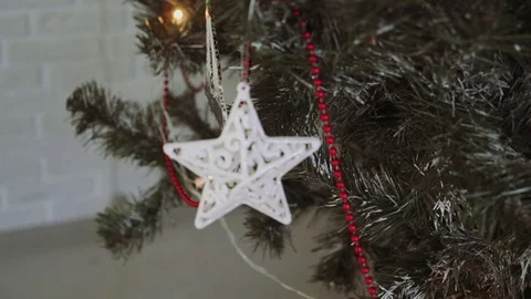 Home decor christmas tree Stock Footage 82475918