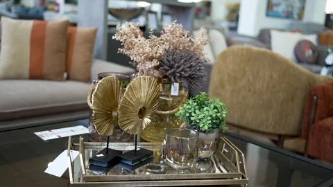 Home decor ideas featuring stylish accents and natural elements in a cozy Stock Footage 318202628